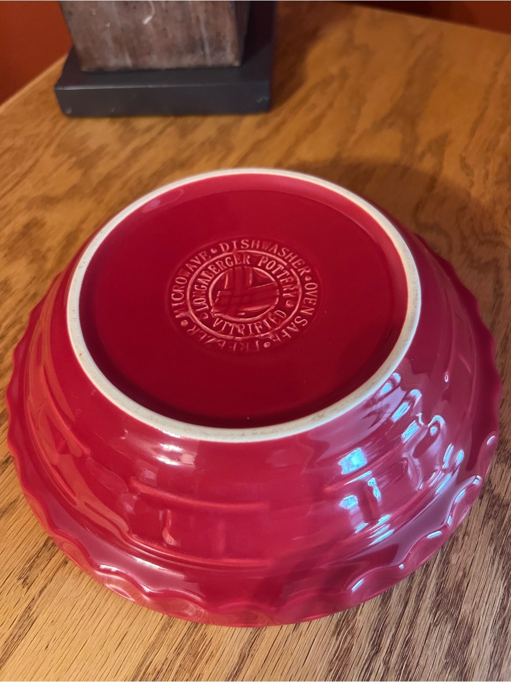 Longaberger Small Pie Plate- Tomato Color 🥧